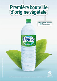 Bouteille végétale Volvic