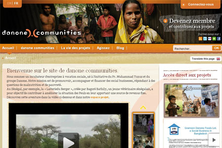 Danone communities site web