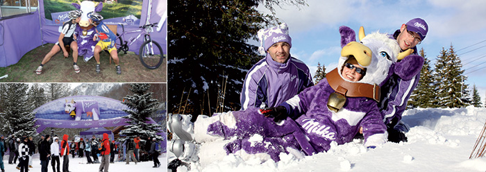 Milka au ski