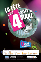 la fete c'est 4 unités maxi
