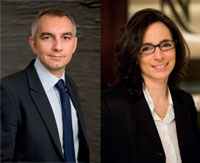 Arnaud Deschamps, <br />directeur général Nespresso France. Sylvie Coustaury, directrice des ressources humaines.