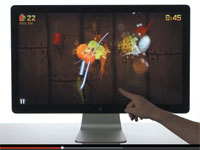Démonstration du Leap Motion, une interface qui propose de s’affranchir de tout contact physique entre l’homme et l’ordinateur.
