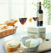 Boursin pain vin