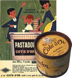 La pâte de chocolat Pastador lancée en 1952
