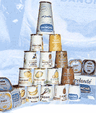 Gamme de produits yaourt