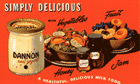 Affiche publicitaire américaine Danone