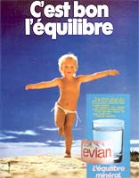 Evian c'est bon l'équilibre
