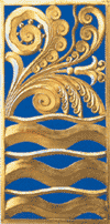 Boiserie dor&eacute;e, d&eacute;cor de Armand Albert Rateau au 15 Faubourg Saint-Honor&eacute;